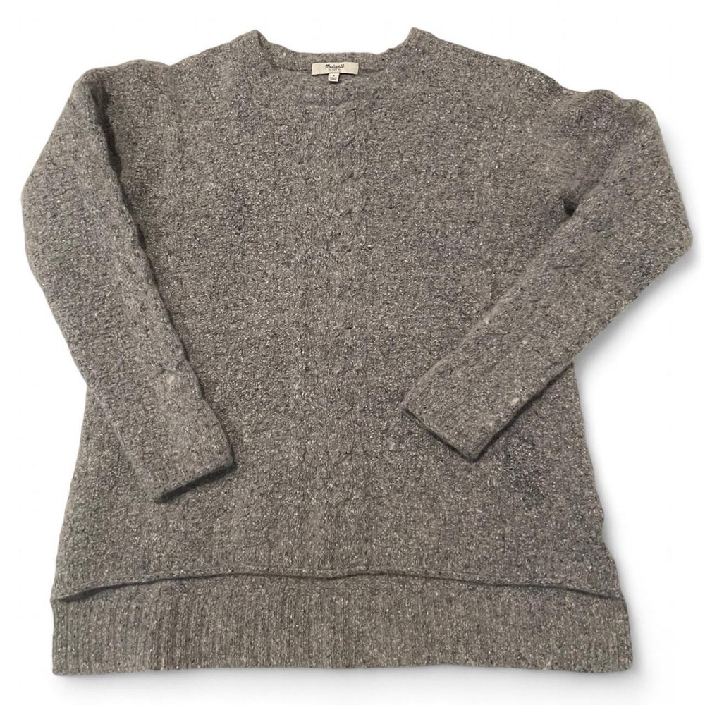 Size: S l Madewell Grey, Crew-Neck Sweater